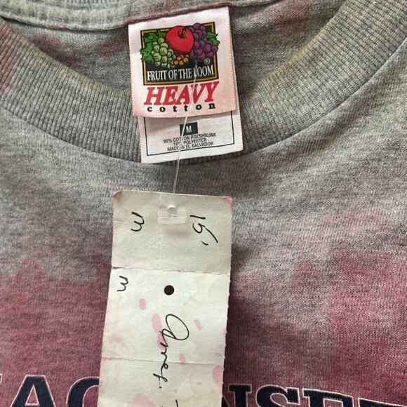 Amagansett New York The Hamptons NWT VTG Deadstock 90's Tie Dye Size Medium Red - Picture 3 of 5